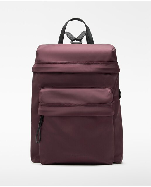 Mochila de mujer con bolsillo exterior en nailon