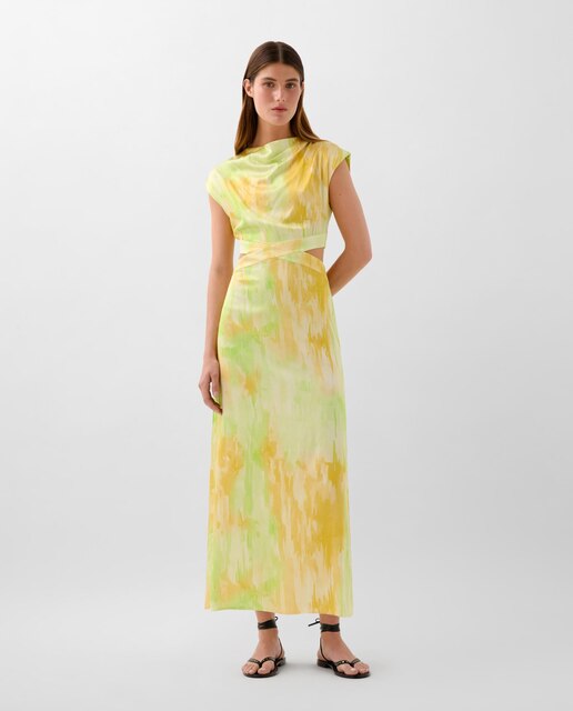 Vestido midi con aberturas laterales