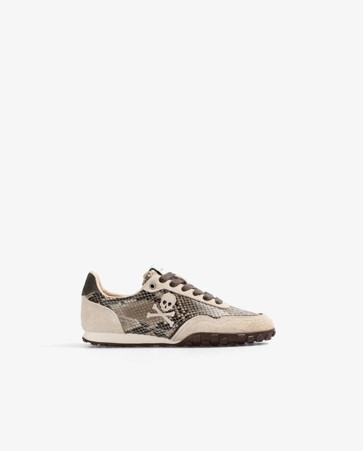 Zapatillas deportivas de mujer estilo retro con cordones
