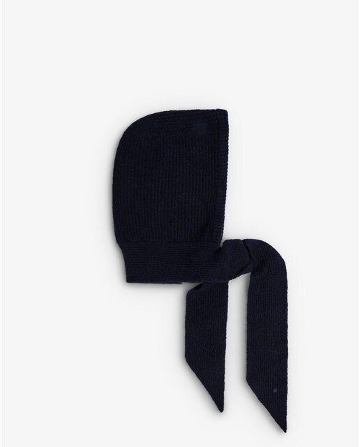 Balaclava de mujer de punto con lazada ajustable