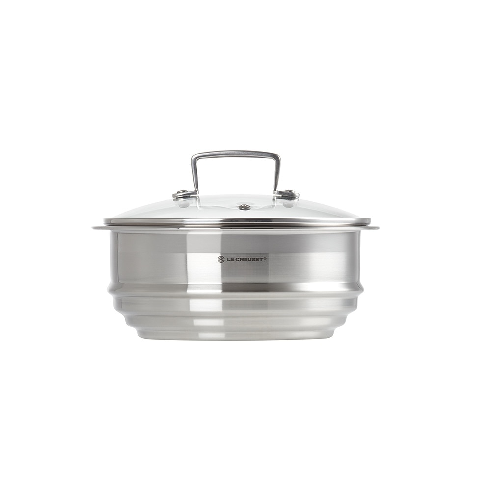 Le Creuset - Vaporera con tapa de cristal Le Creuset.