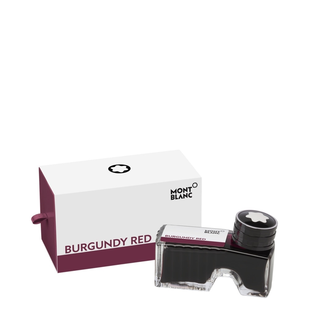 Tintero Montblanc 60 ml rojo burgundy.