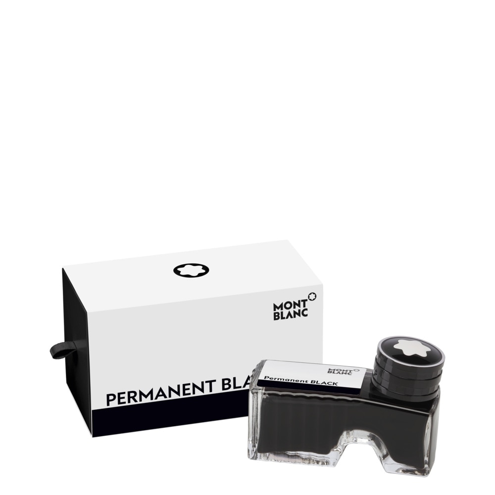 Tintero Montblanc 60 ml negro permanente.