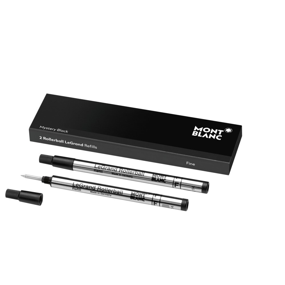 Recambio roller Montblanc mystery black para rollerball colección LeGrand fino Negro-2