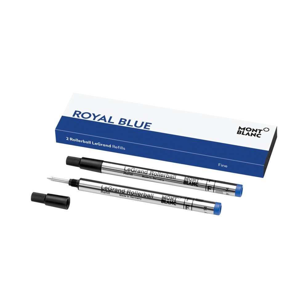 Recambio roller Montblanc (2uds.) royal blue para rollerball colección LeGrand fino.