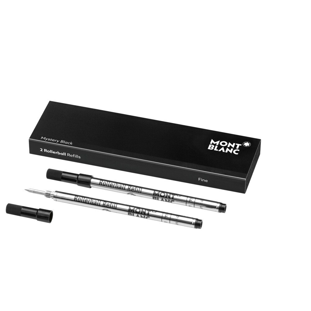 Recambio roller Montblanc mystery black para rollerball fino Negro-2