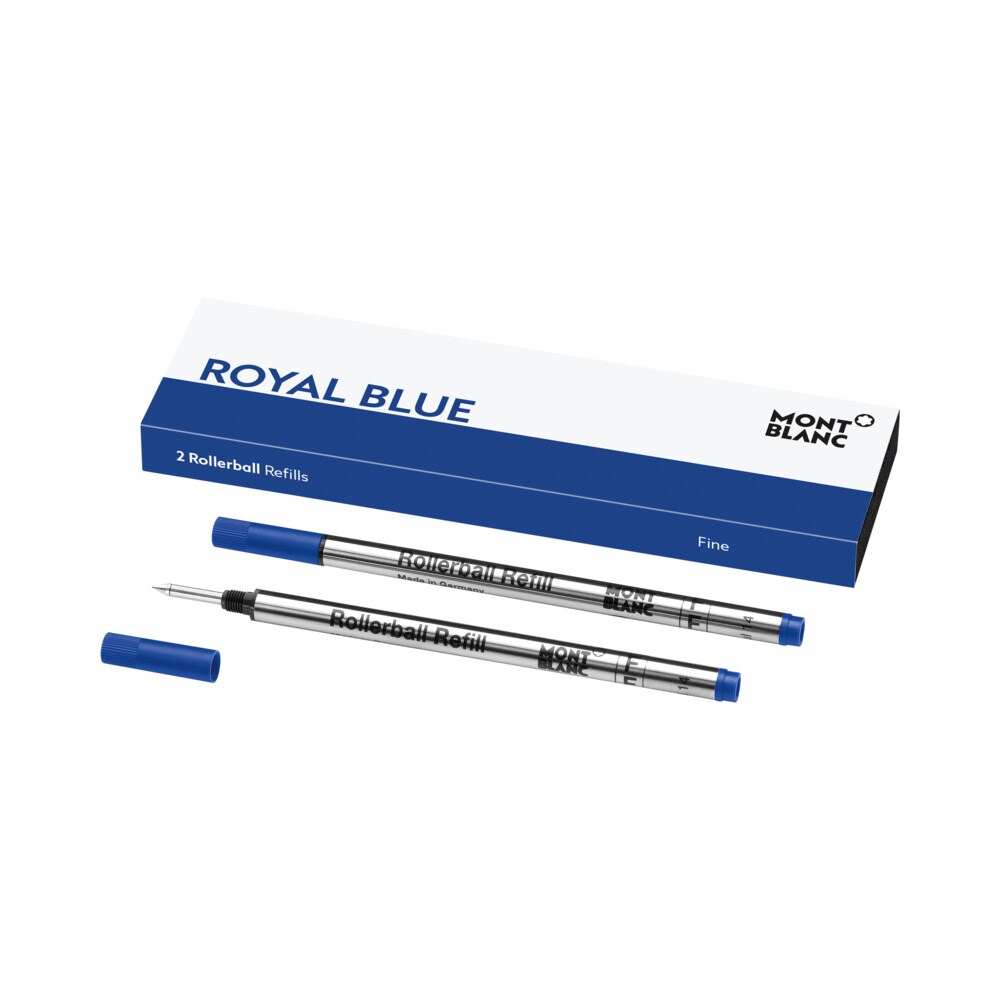 Recambio roller Montblanc (2uds.) royal blue para rollerball fino.