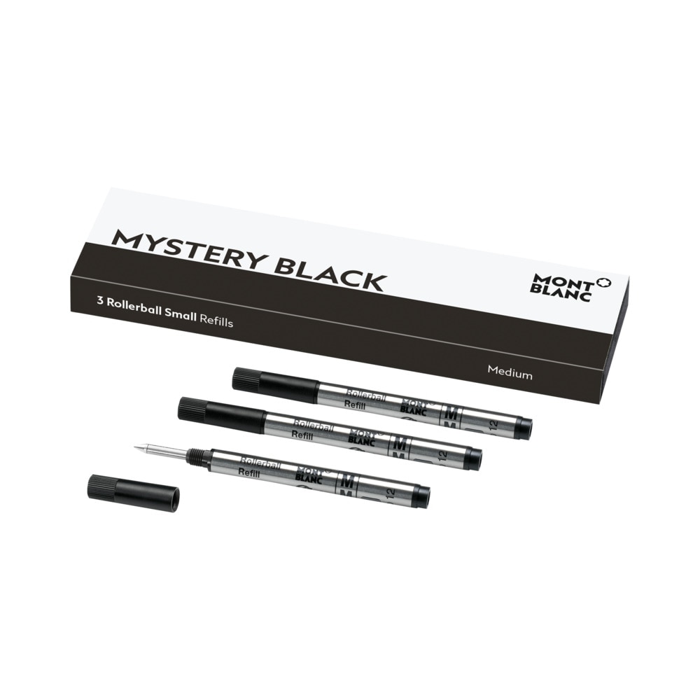Recambio roller Montblanc (3uds.) mystery black para rollerball pequeño.