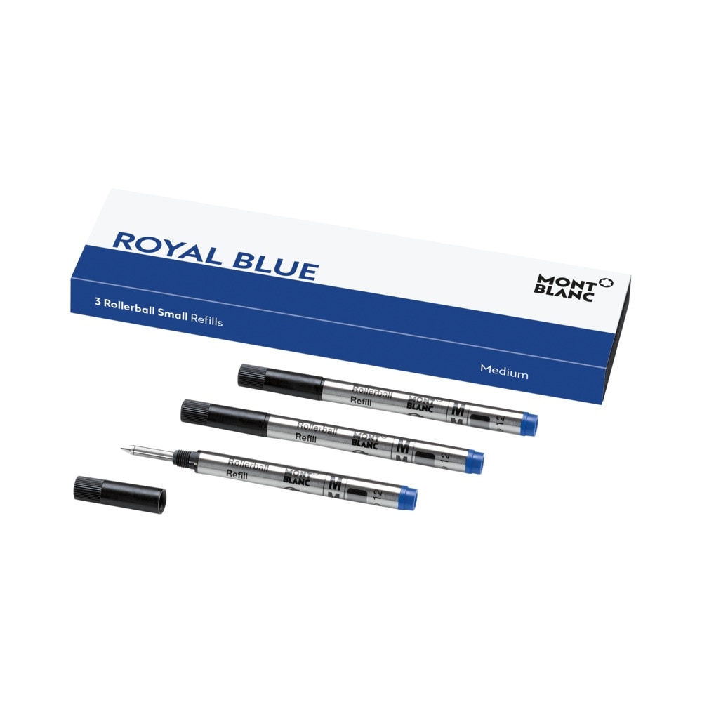 Recambio roller Montblanc (3uds.) royal blue para rollerball mediano.