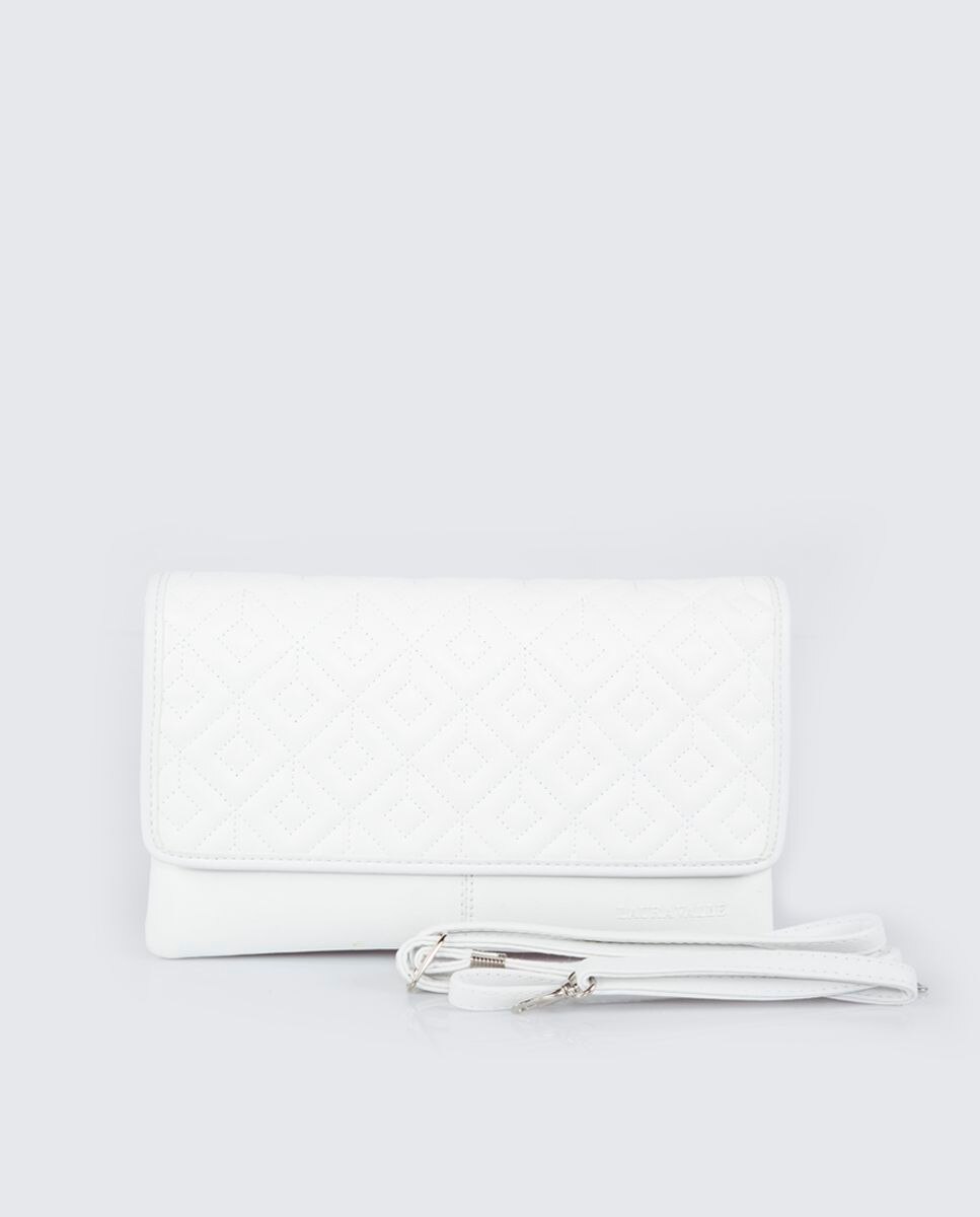 Cartera de mano discount blanca