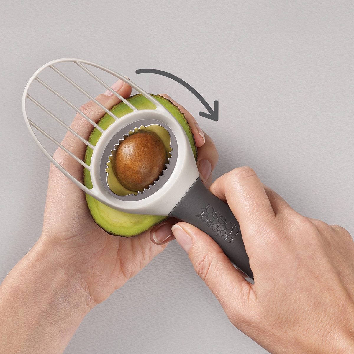 Utensilio 3 en 1 para aguacate Duo Joseph Joseph Beige-6