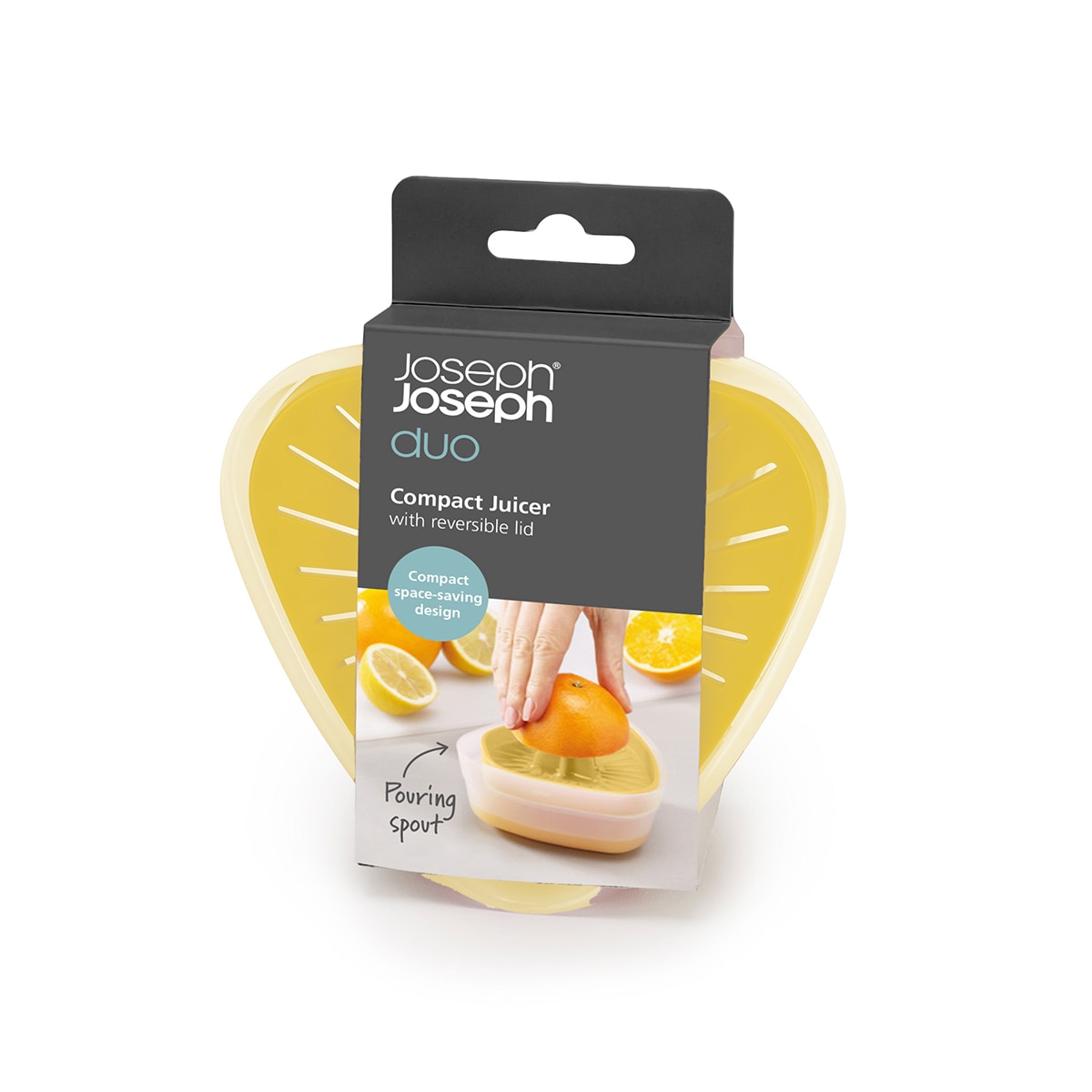 Exprimidor con tapa reversible Duo Joseph Joseph Amarillo-6