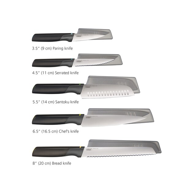 Imagen 0 de Set de 5 cuchillos de acero inoxidable Duo Joseph Joseph