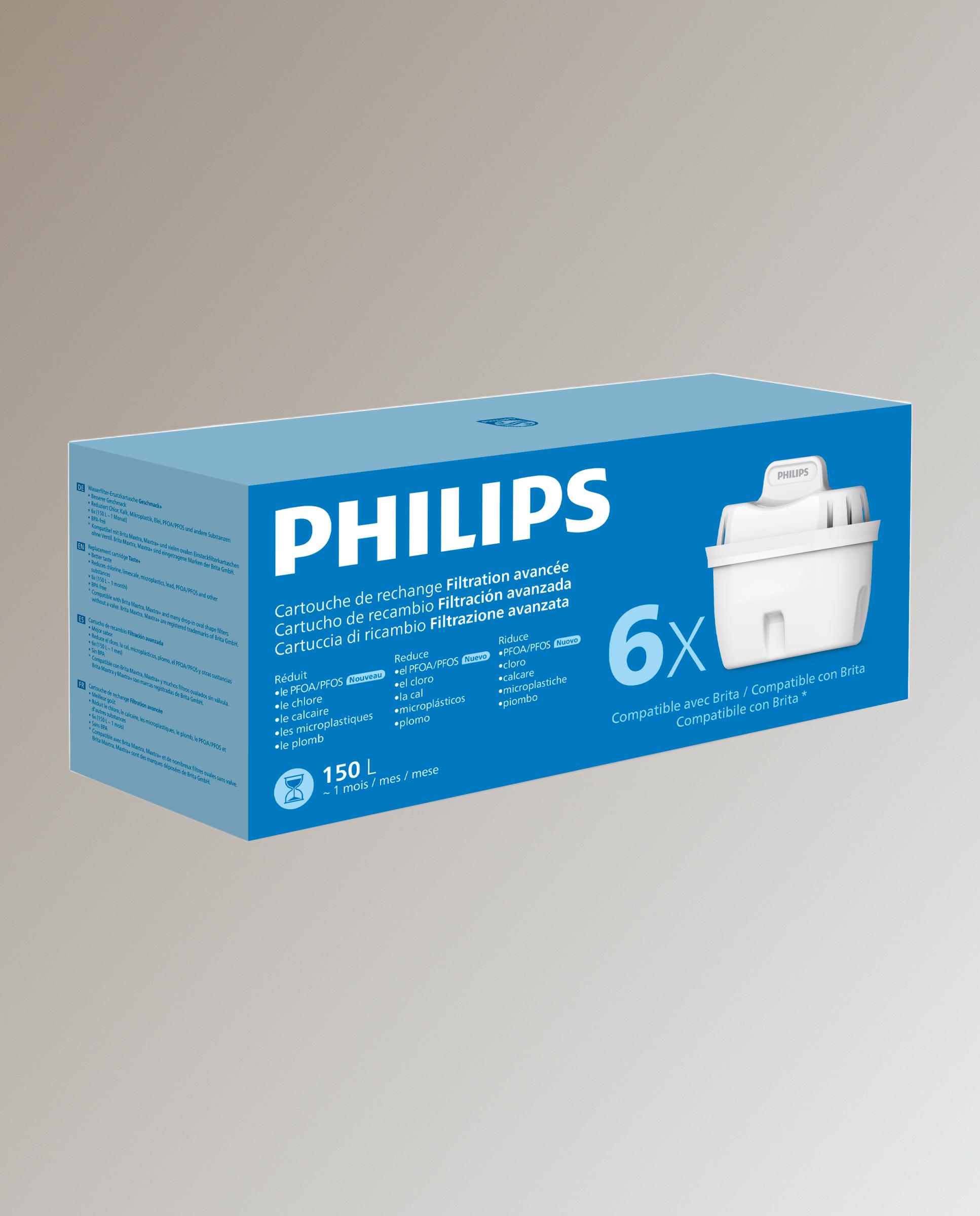 Pack filtro Micro X Clean 5 + 1 Philips Water Solutions Blanco-1