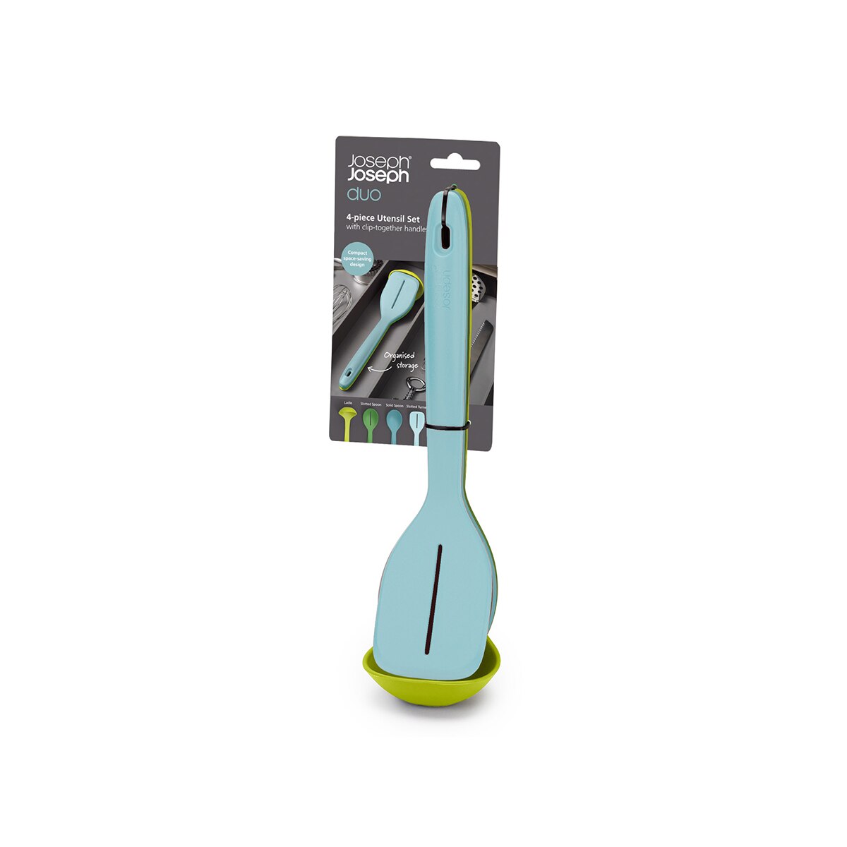 Set de 4 utensilios Duo Joseph Joseph Azul claro-7