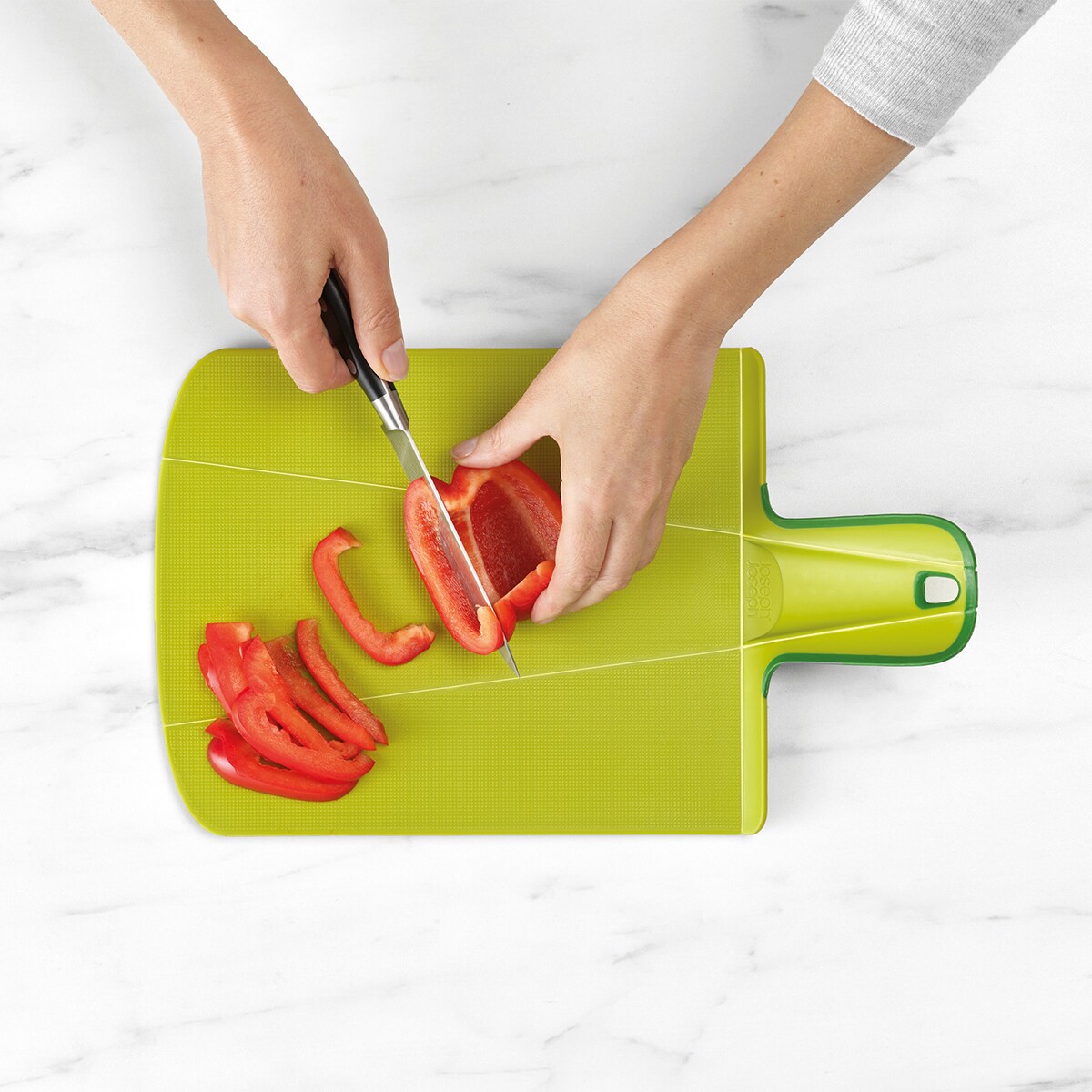 Tabla para cortar plegable Duo Joseph Joseph Verde-2