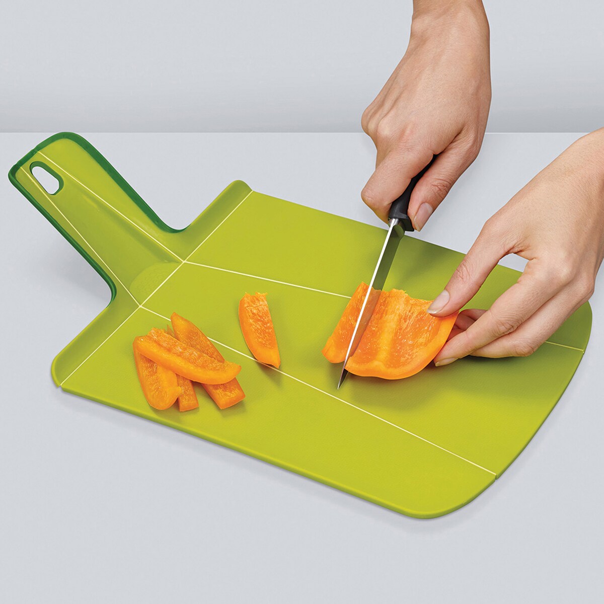 Tabla para cortar plegable Duo Joseph Joseph Verde-3