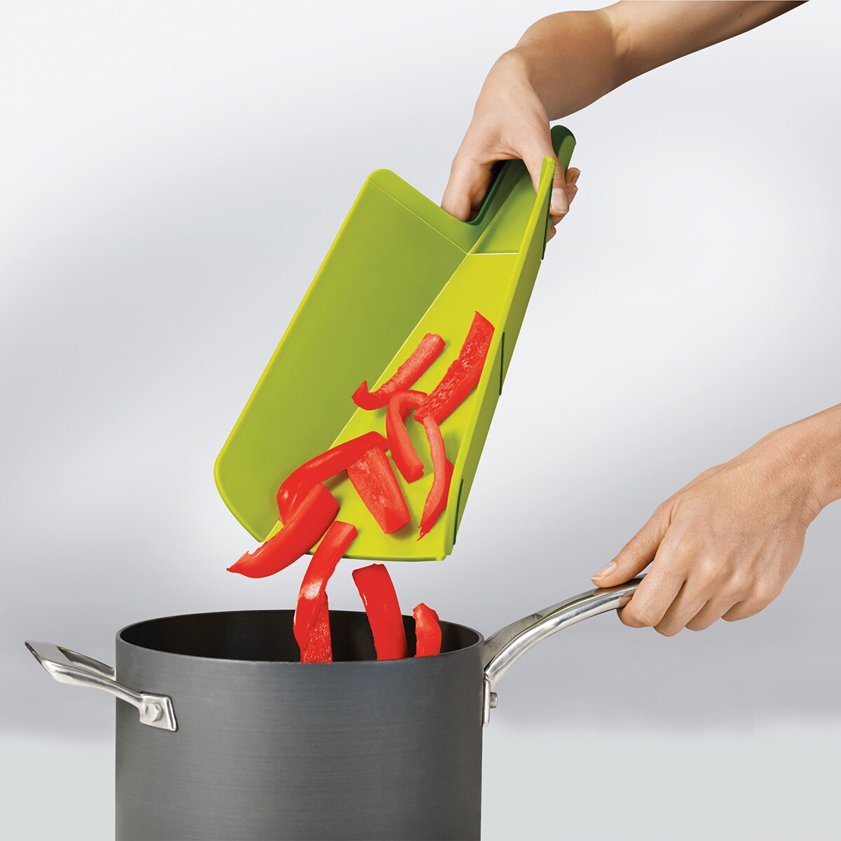 Tabla para cortar plegable Duo Joseph Joseph Verde-4