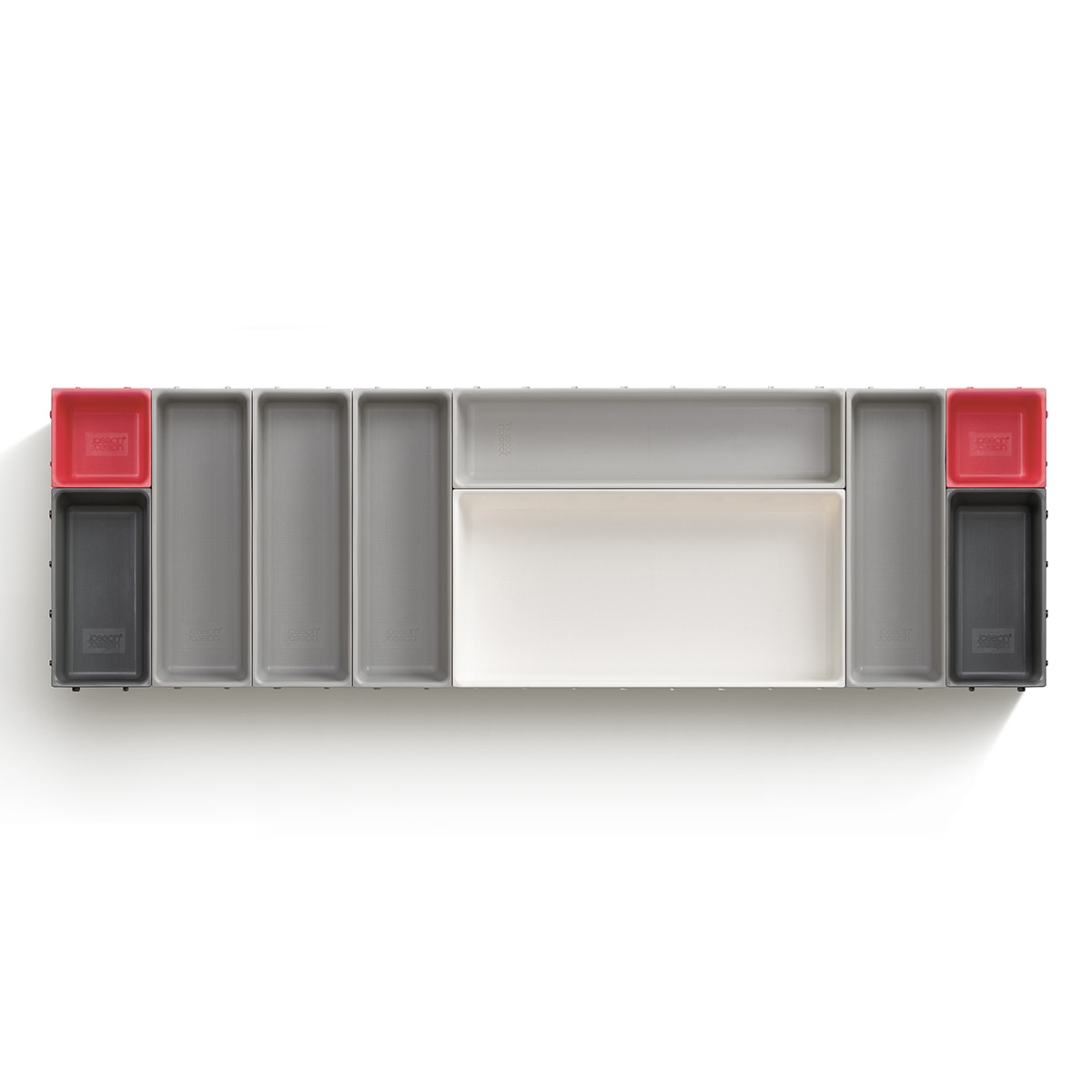 Juego de organización de cajón de 10 piezas Duo Joseph Joseph Gris-4
