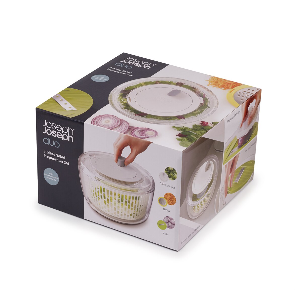 Centrifugadadora para ensaladas Duo Joseph Joseph Multicolor-15