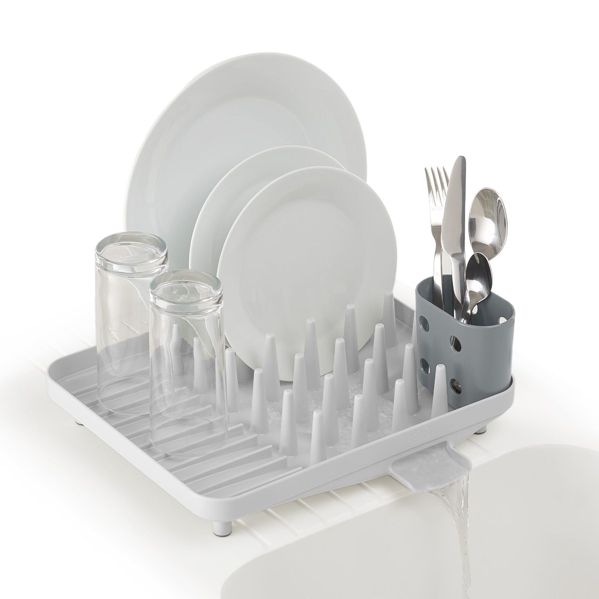 Escurridor para platos compacto Duo Joseph Joseph Gris-4