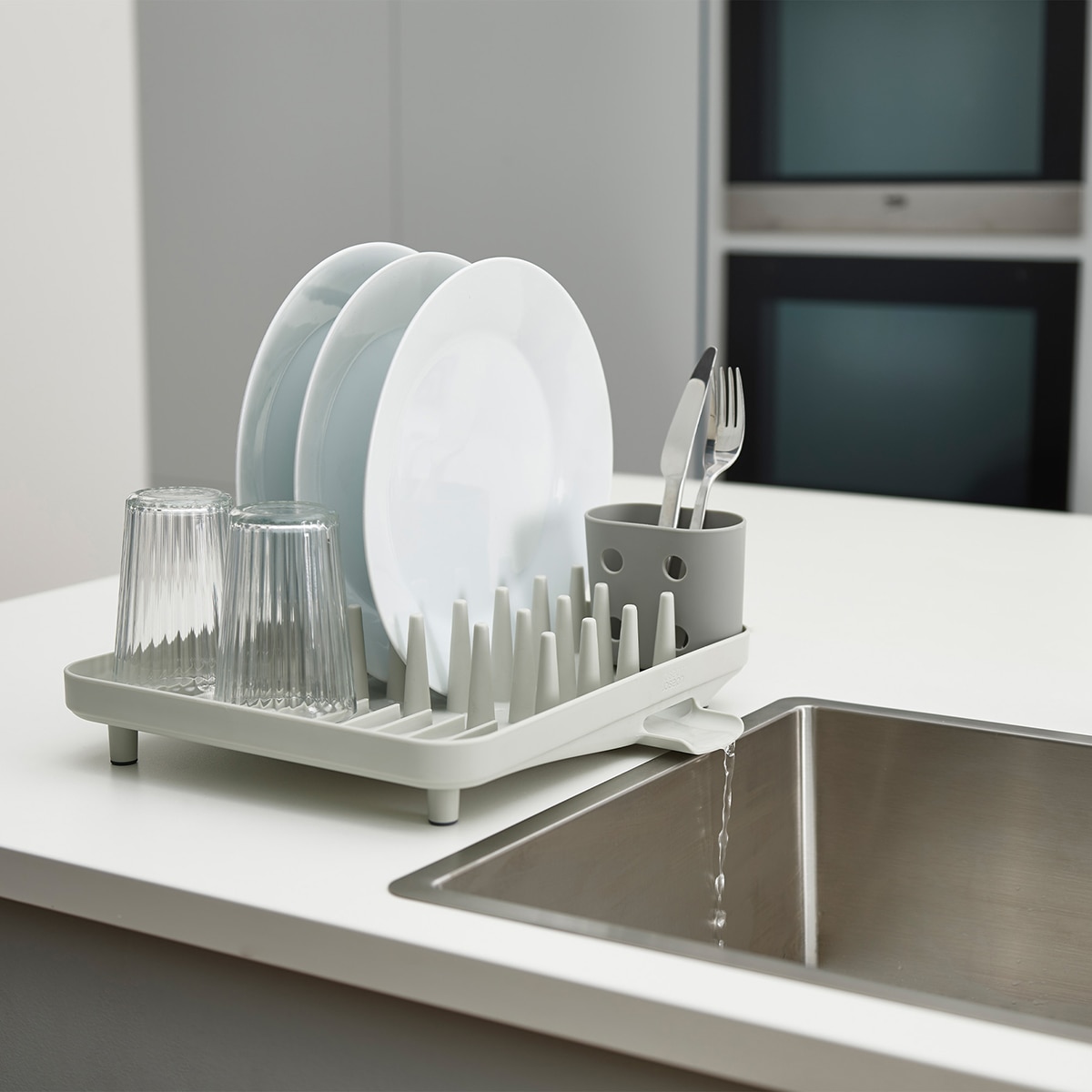 Escurridor para platos compacto Duo Joseph Joseph Gris-5
