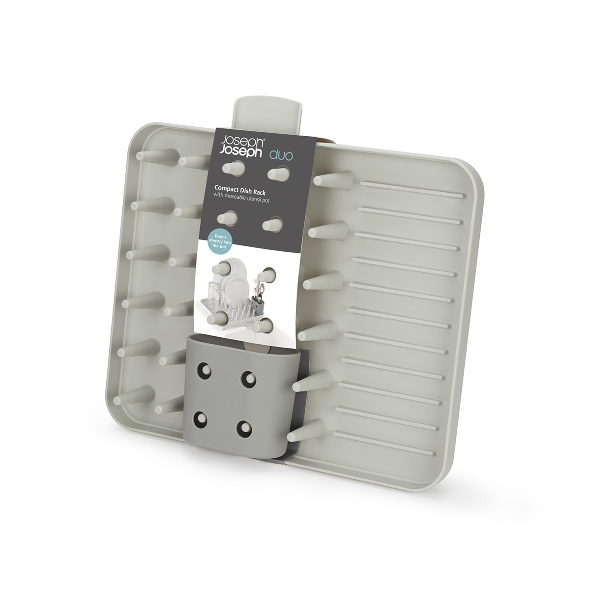 Escurridor para platos compacto Duo Joseph Joseph Gris-8
