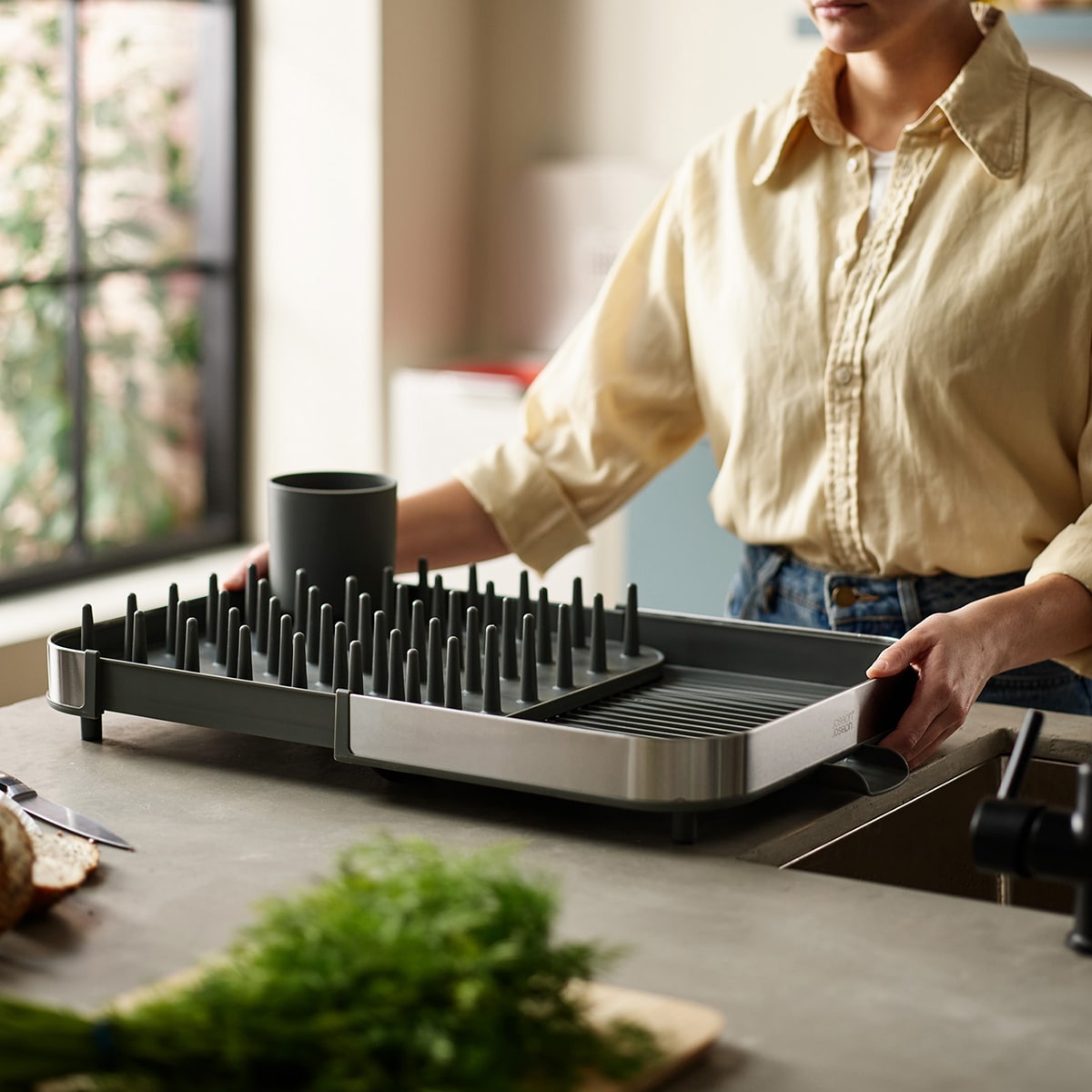 Escurridor extensible de acero inoxidable Duo Joseph Joseph Acero-6