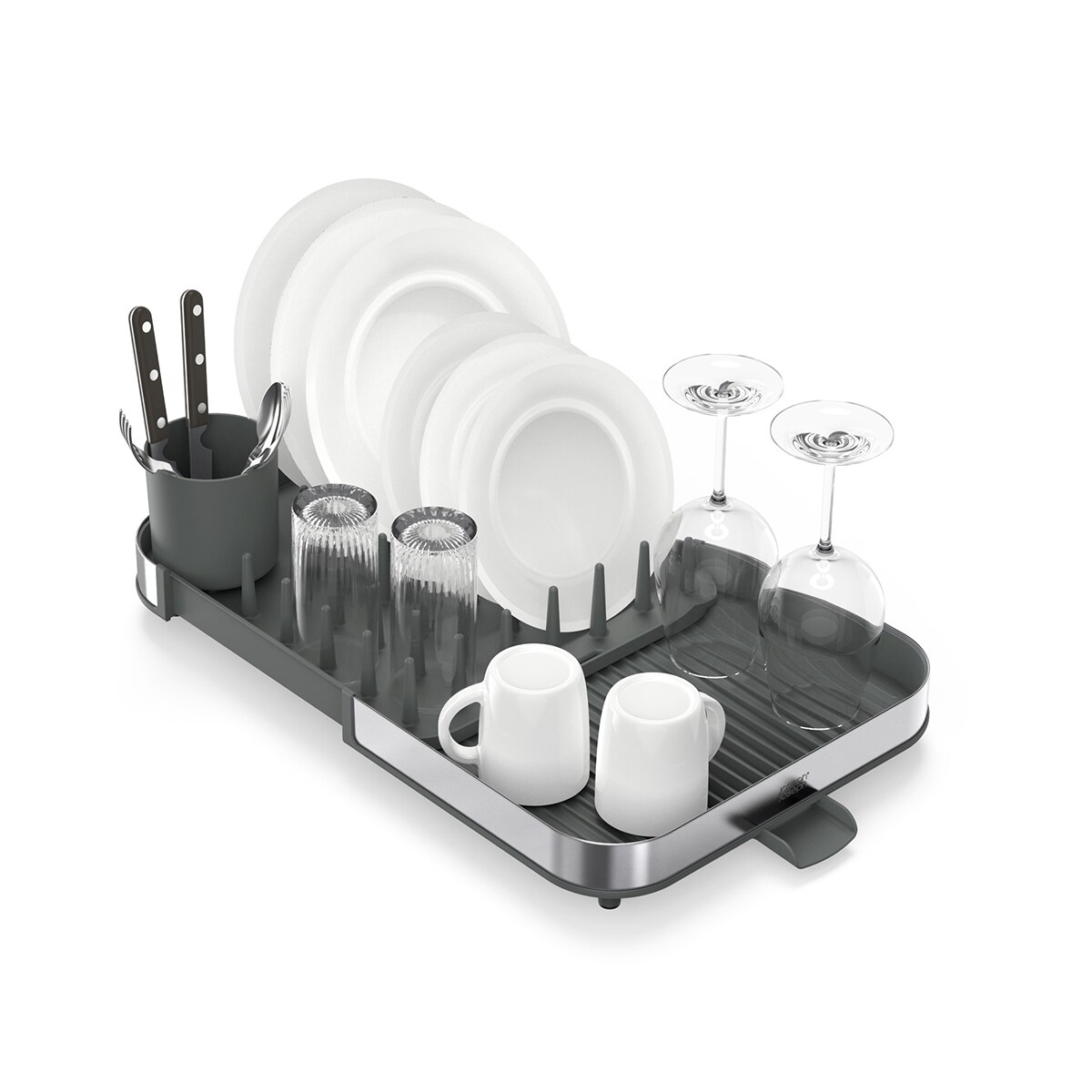 Escurridor extensible de acero inoxidable Duo Joseph Joseph Acero-9