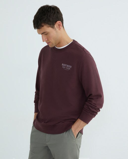 Imagen 0 de Sudadera de hombre cuello caja Montaña