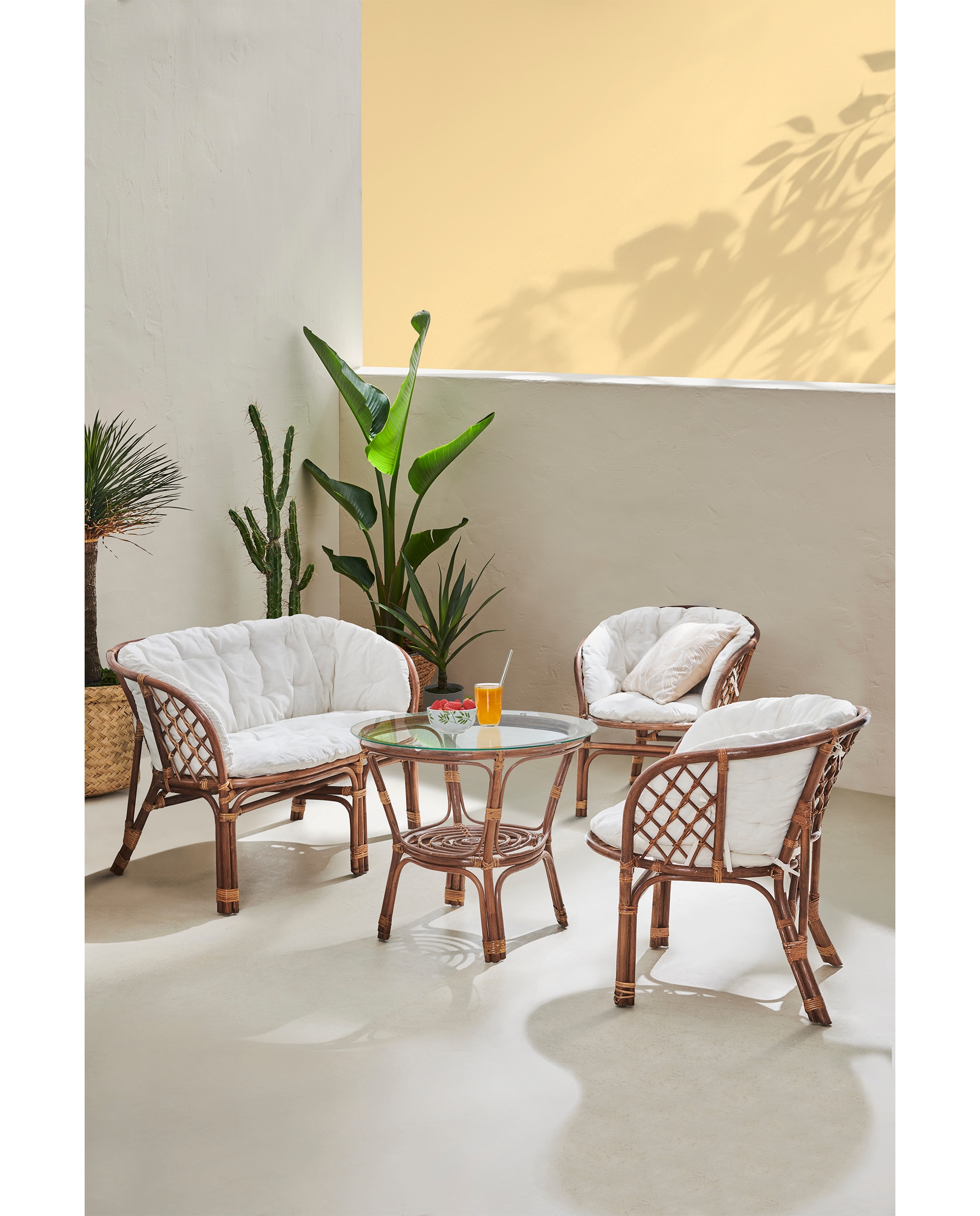 Imagen 0 de Conjunto de jardín en ratán Formentera Basics El Corte Inglés