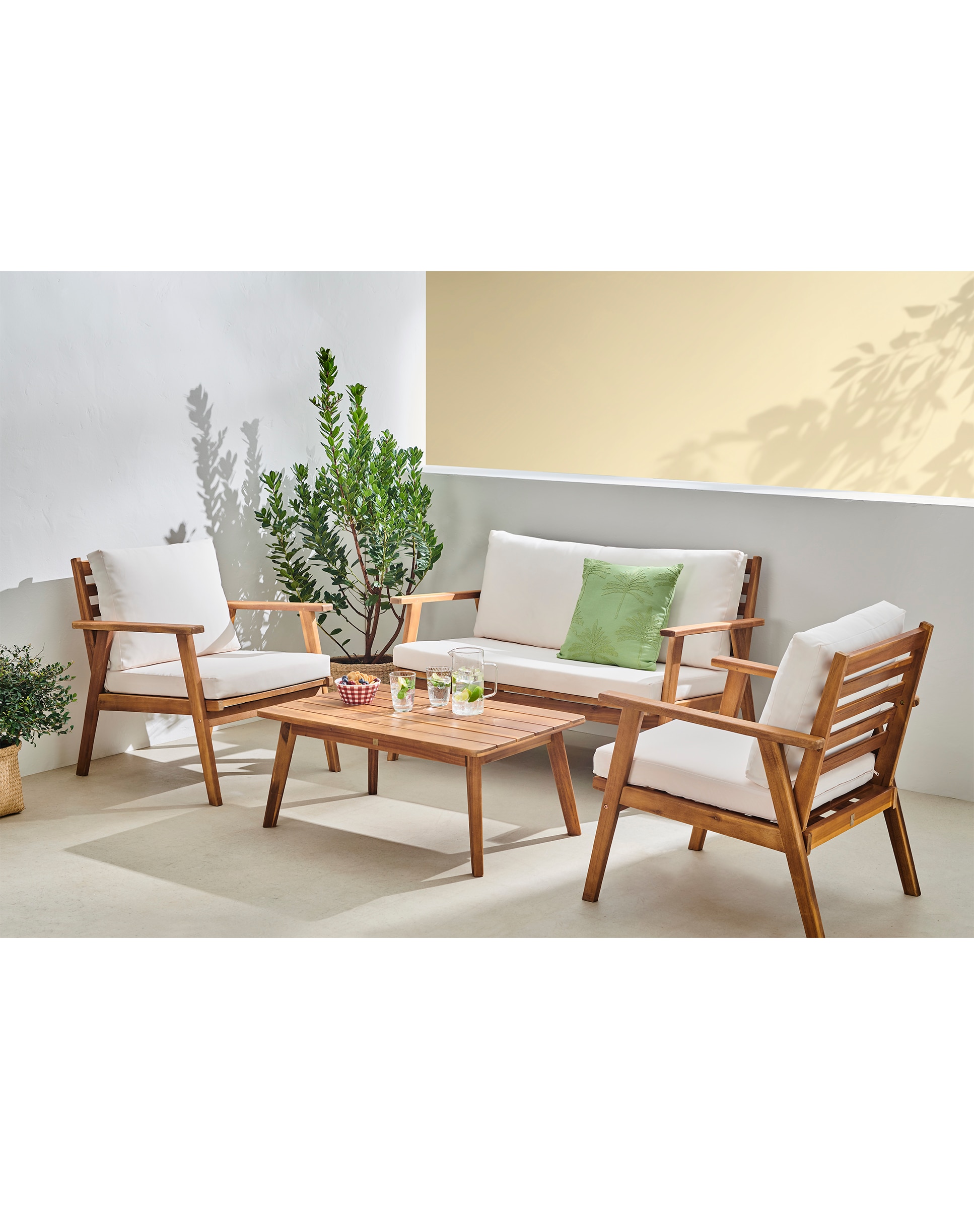 Imagen 0 de Conjunto de jardín de madera de acacia New Bahía Basics El Corte Inglés