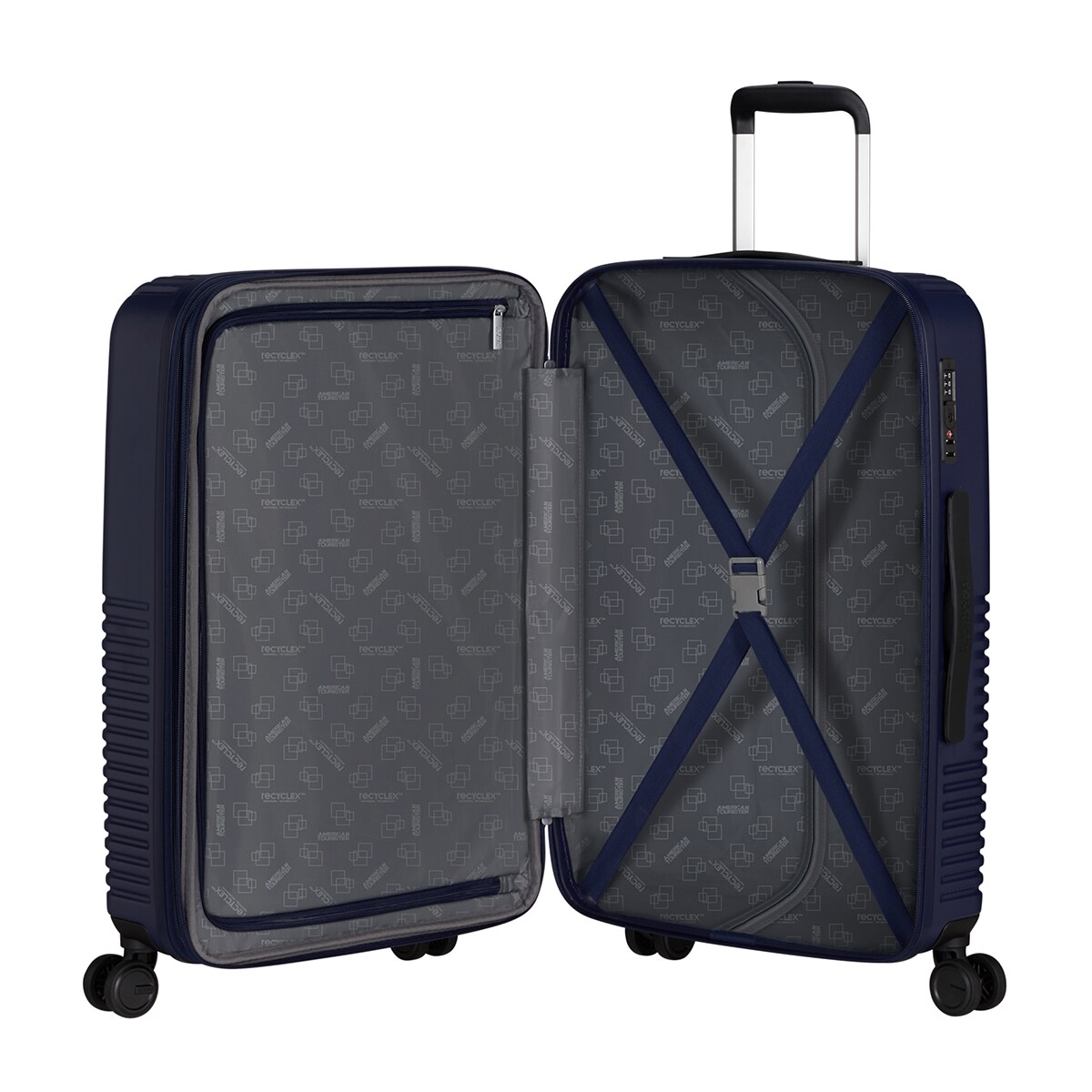 Spinner 78 cm mediana 4 ruedas 4,2 kg Azul marino-2