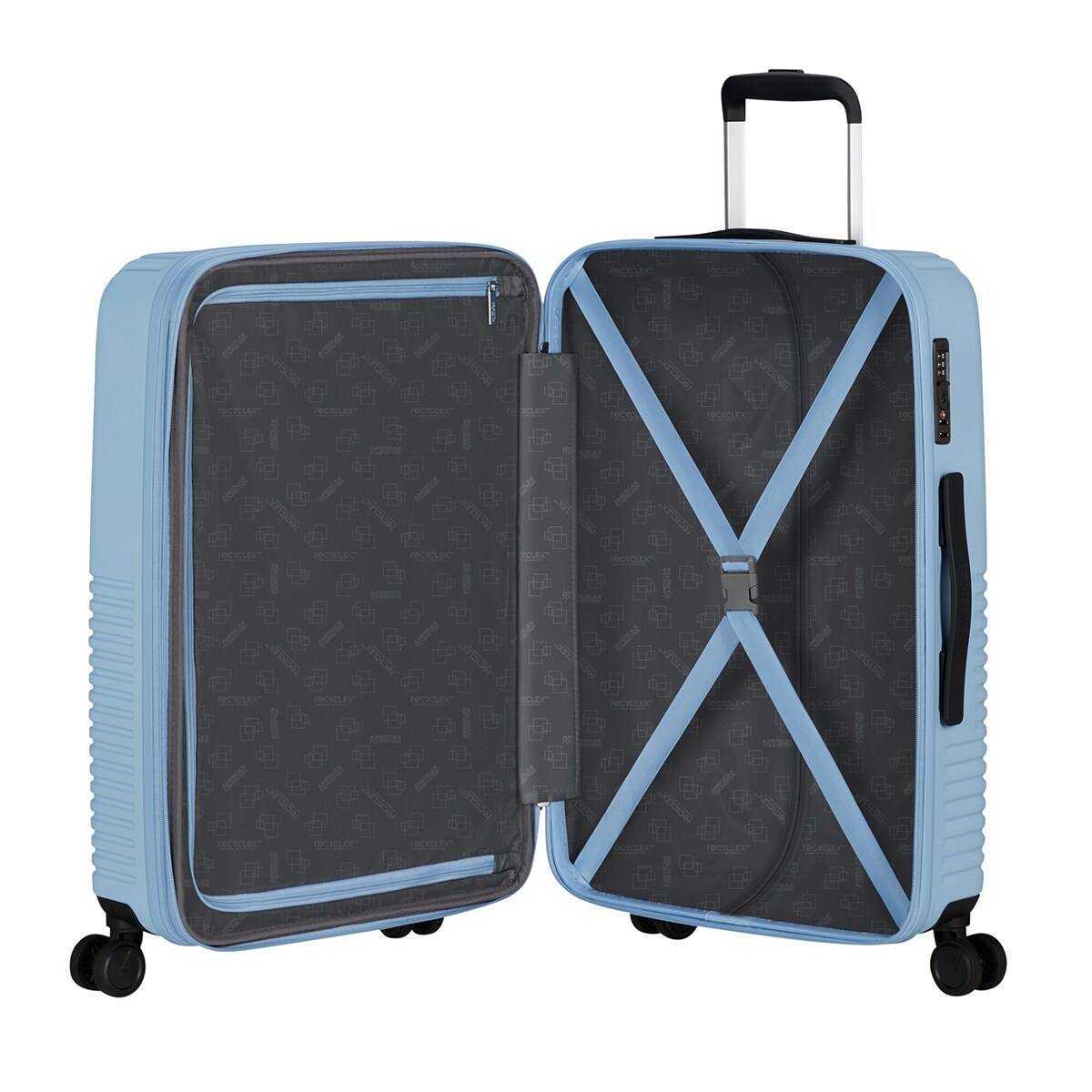 Spinner 67 cm mediana 4 ruedas 3,4 kg Azul-2