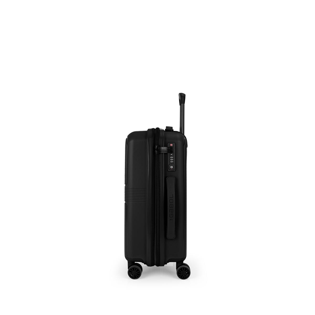 Maleta de Cabina expandible, rígida, con capacidad hasta 43,2 L Negro-2