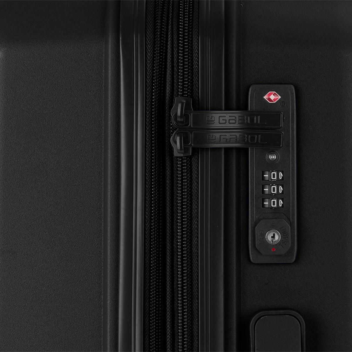 Maleta de Cabina expandible, rígida, con capacidad hasta 43,2 L Negro-6