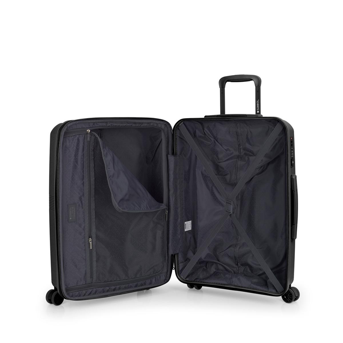 Maleta de tamaño Mediano expandible, rígida, con capacidad hasta 70,6 L Negro-4