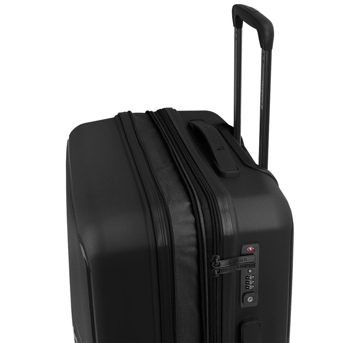 Maleta de tamaño Grande expandible, rígida, con capacidad hasta 103,4 L Negro-8