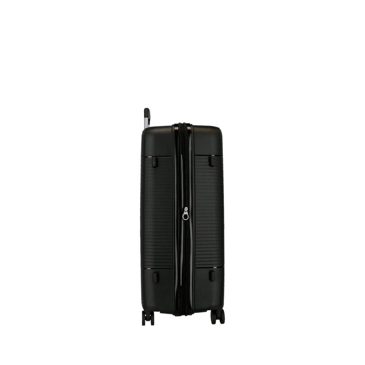 Maleta mediana rígida 65 cm Roll Road Negro-3