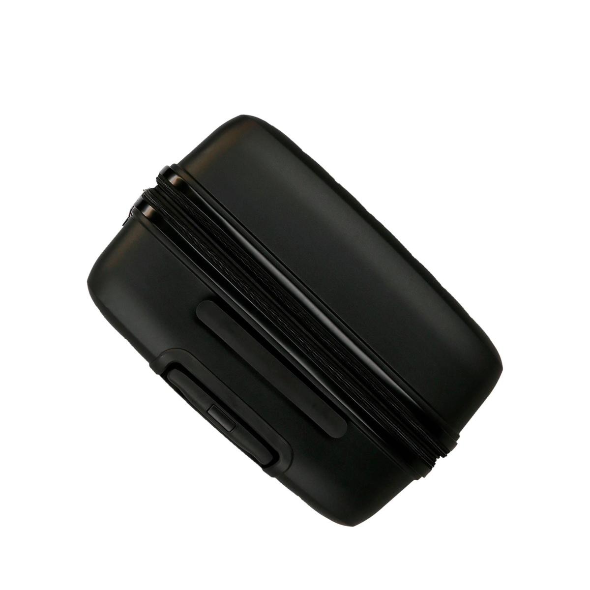 Maleta mediana rígida 65 cm Roll Road Negro-9