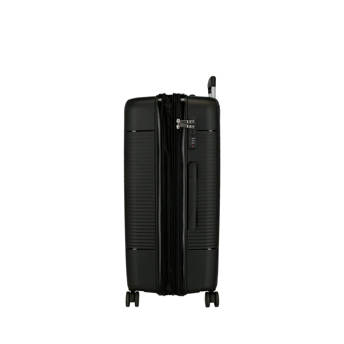 Maleta grande rígida 75 cm Roll Road Negro-8