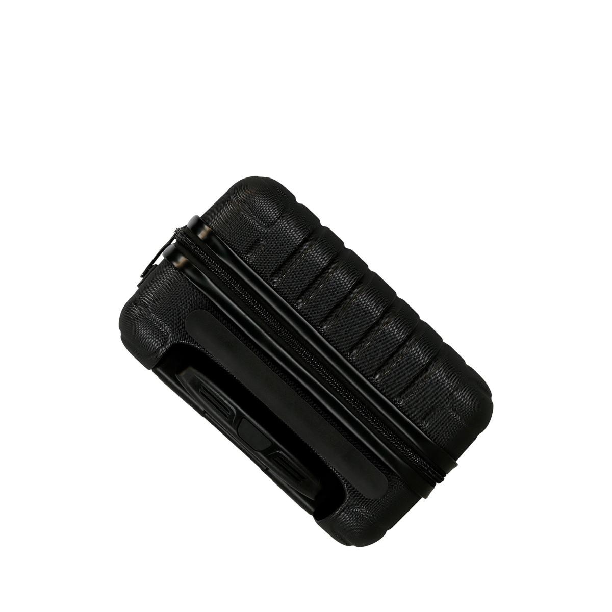 Maleta de cabina rígida 40 cm ruedas extraíbles Roll Road Negro-8