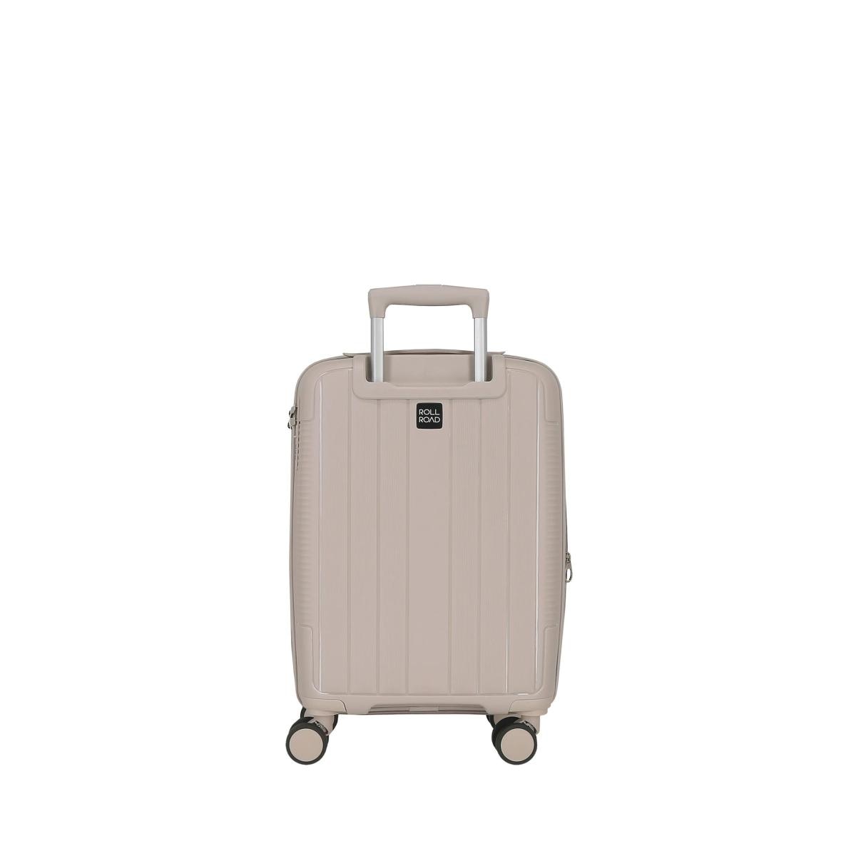 Maleta de cabina rígida 55 cm expandible Roll Road Beige-2