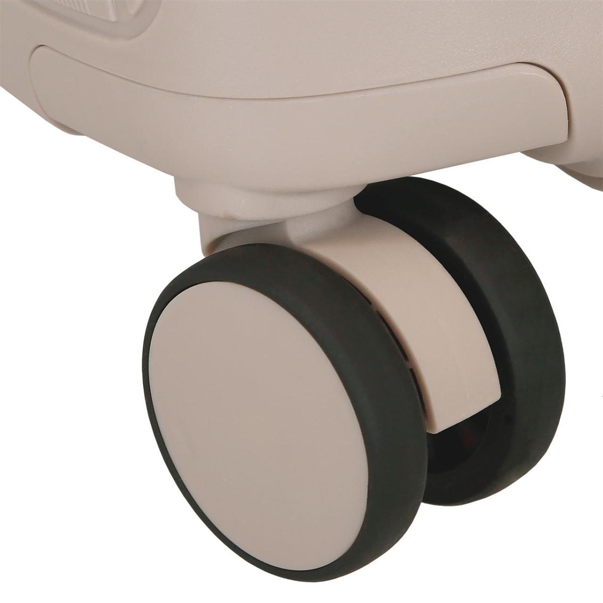Maleta de cabina rígida 55 cm expandible Roll Road Beige-7