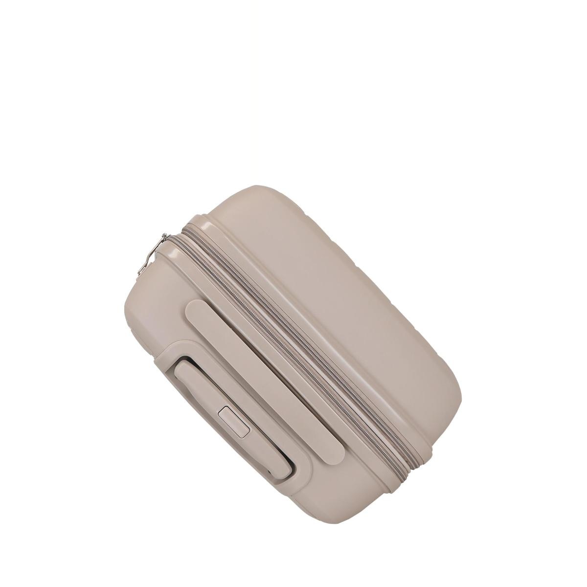 Maleta de cabina rígida 55 cm expandible Roll Road Beige-9