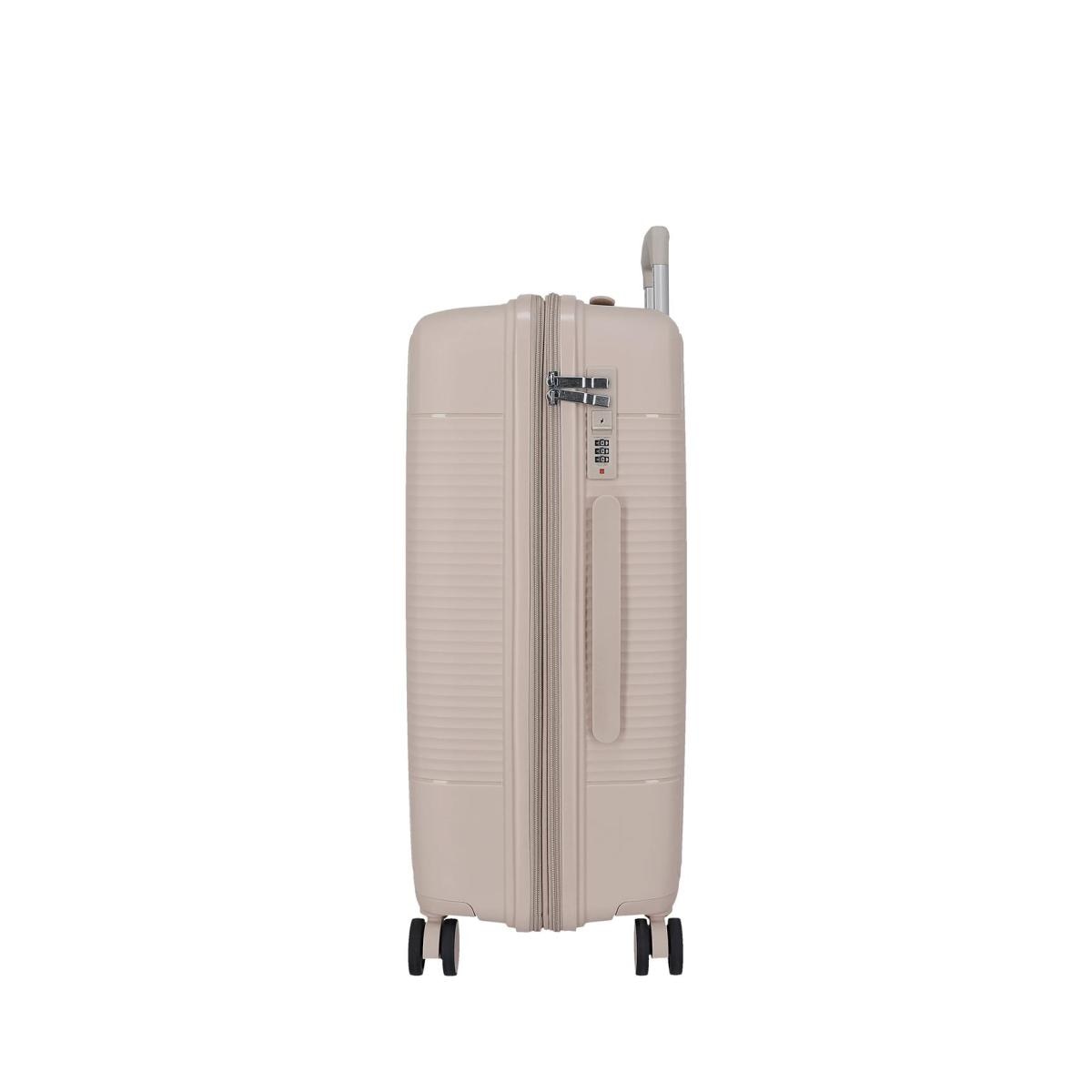 Maleta grande rígida 75 cm Roll Road Beige-4
