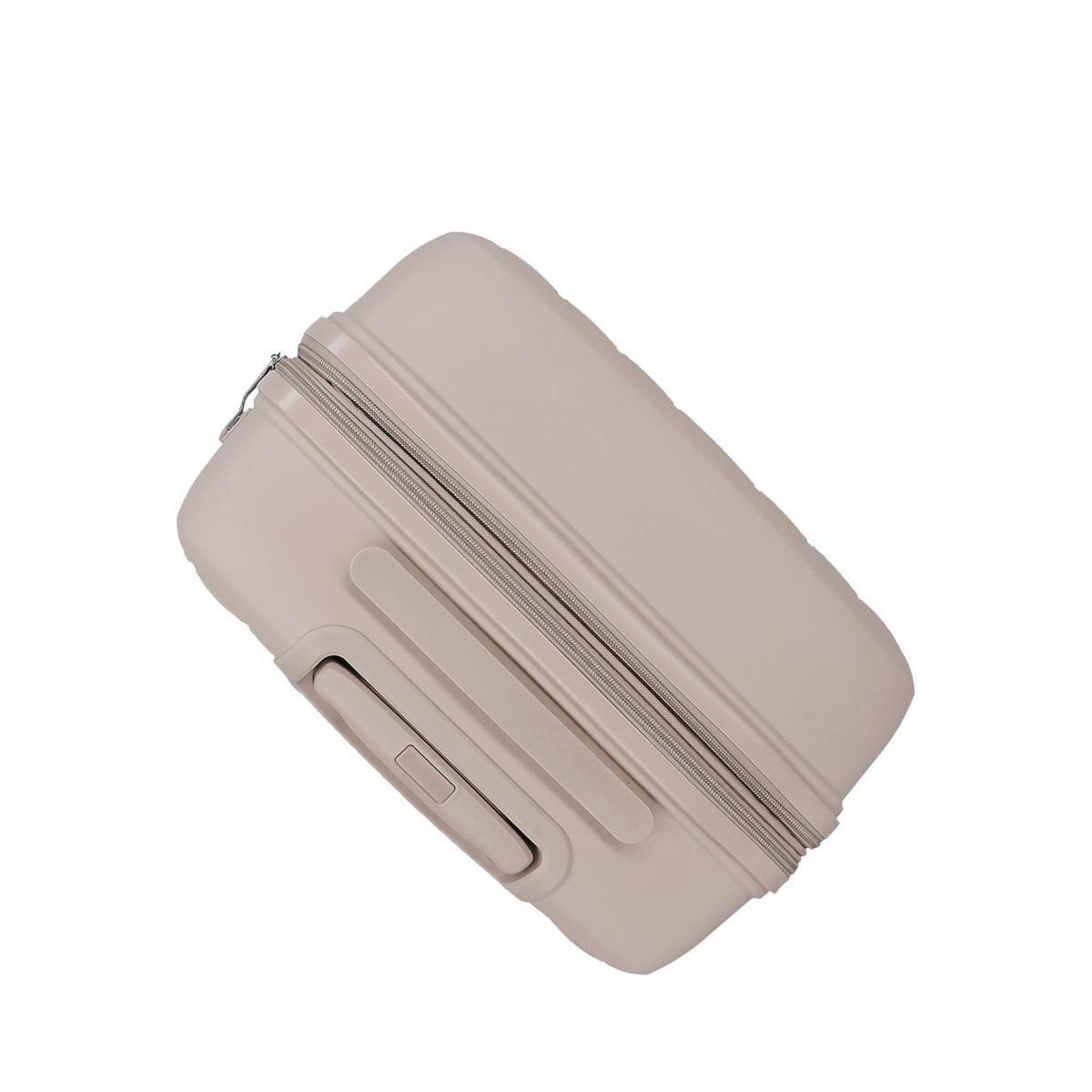 Maleta mediana rígida 65 cm Roll Road Beige-9