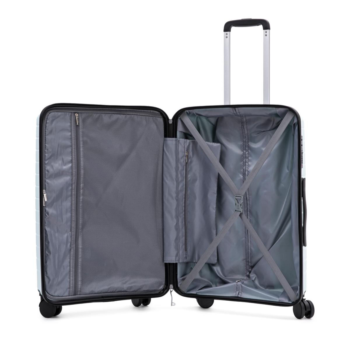 Maleta trolley grande polipropileno 77cm 4,2kg Verde claro-2