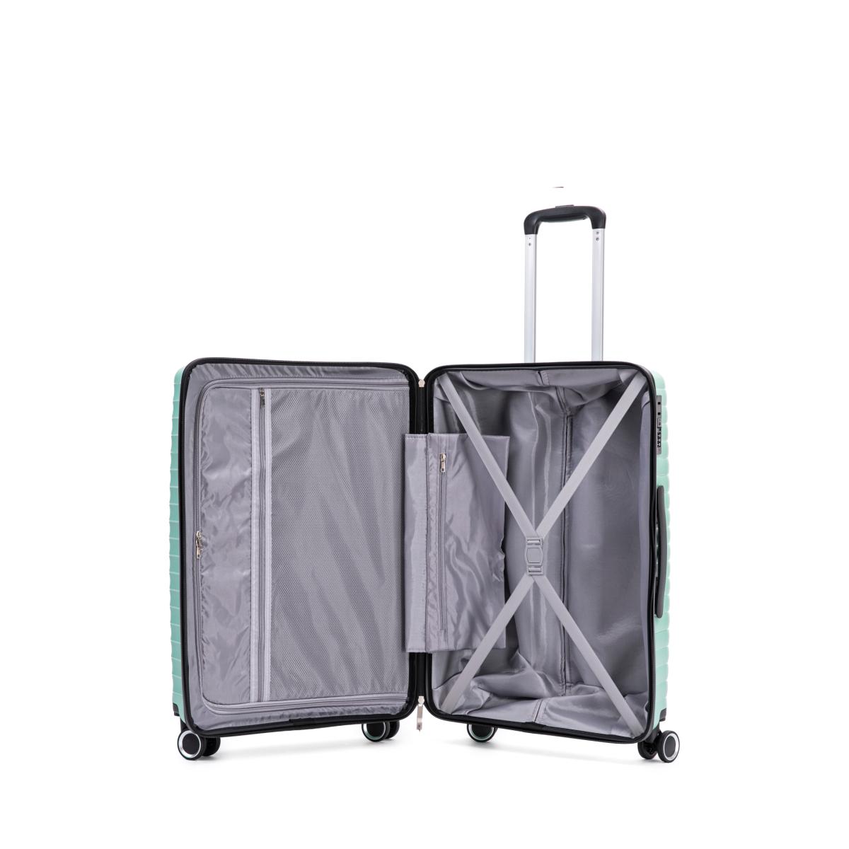 Maleta trolley cabina polipropileno 56cm 2,6kg El Corte Inglés Verde claro-2