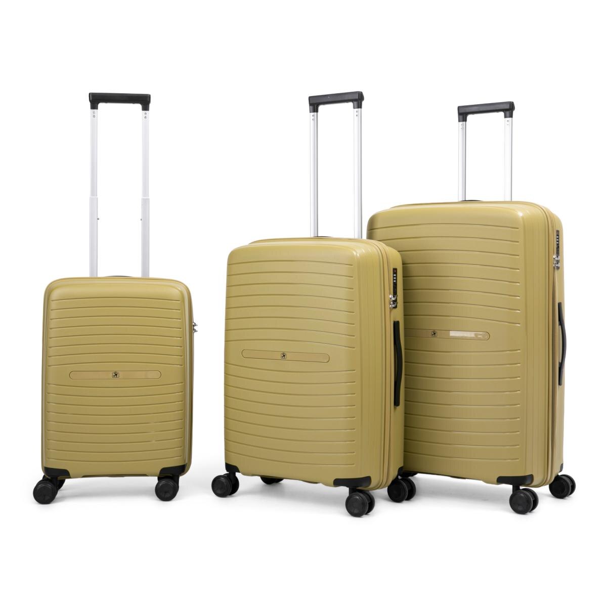 Maleta trolley cabina polipropileno 55cm 2,8kg El Corte Inglés Verde-3
